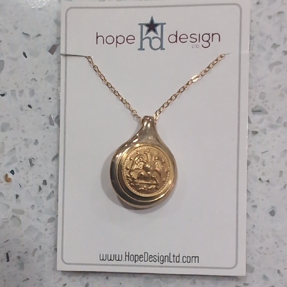 Gold Pendant Necklace by Hope Design